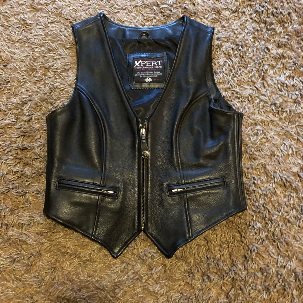 Women’s leather vest